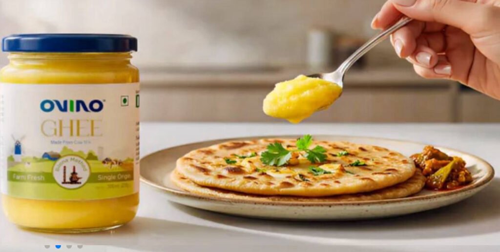 Ovino Ghee served fresh with paratha